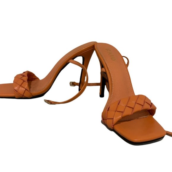 RAID Judy braided heeled sandals in burnt orange - Picture 9 of 9